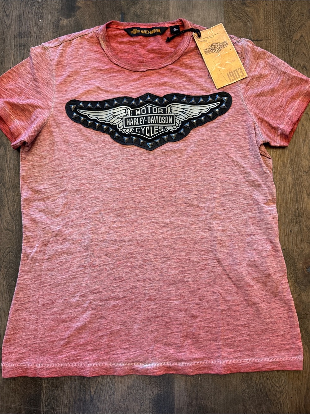 NWT Harley-Davidson Women’s Studded Wing Knit Tee
